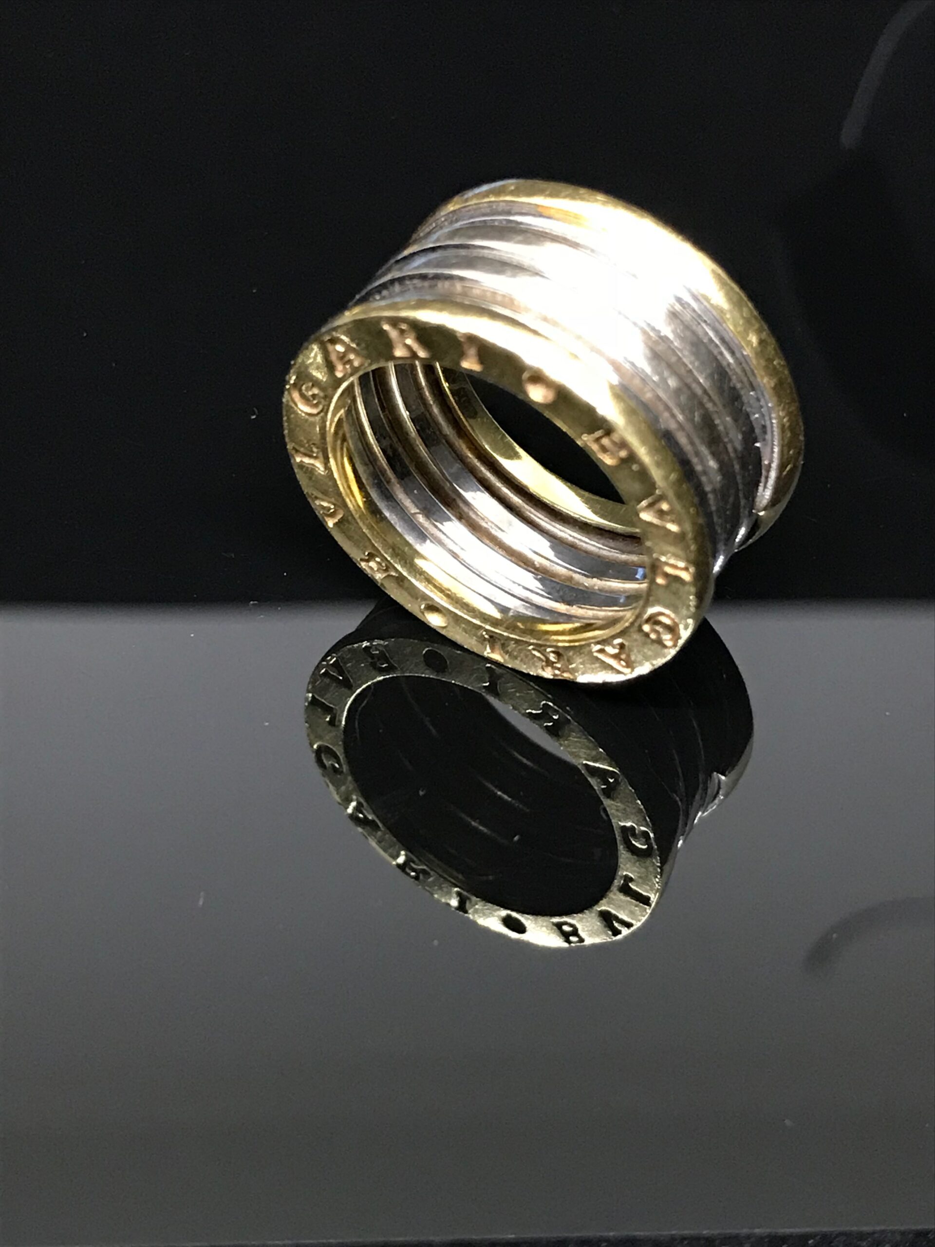 ANILLO EN ORO BLANCO Y ORO AMARILLO BULGARI